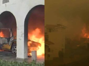 Ανεξέλεγκτη Η Φωτιά Στην Πεντέλη: Δυστυχώς! Καίγονται Σπίτια Στο Ντράφι! (Vids)