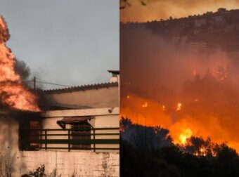 Καταστροφική Πυρκαγιά Στην Αττική: Μέτωπα Σε Παλλήνη, Πεντέλη, Ντράφι, Ανθούσα και Γέρακα- Πού Έχει Διακοπεί Η Κυκλοφορία