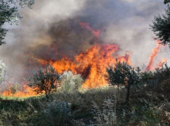 Συναγερμός στην Κορινθία – Φωτιά στο Κατακάλι