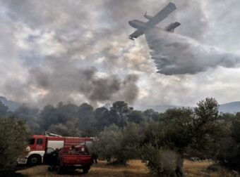 Φωτιά στα Κύθηρα στην περιοχή Γερακάρι