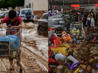 Σπαρακτικές εικόνες στη Βαλένθια: Ψάχνουν νερό και τροφή μέσα στις λάσπες